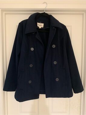 Forever 21 Navy Blue Pea Coat